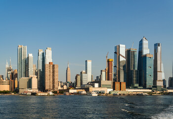 Fototapeta na wymiar New York Manhattan skyscrapers, business office and financial companies