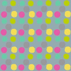 seamless background with colorful circles