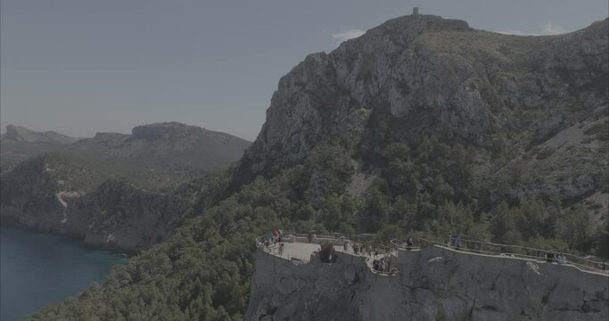 Mirador de formentor Puerto Pollensa (Video log para edici&oacute;n de color profesional)