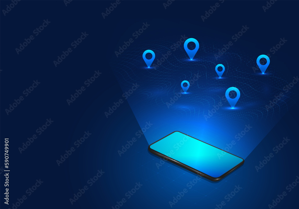 Poster map technology available in smartphones, users can specify the location or share the location of the