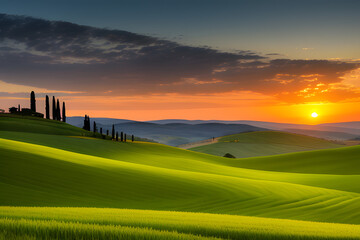 Countryside near Pienza, Tuscany, Italy