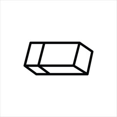 Eraser tool icon. Rubber vector icon. Eraser flat sign design. Rubber tool symbol pictogram. UX UI icon