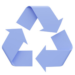 recycle sign 3D Icon element illustration