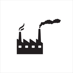 Obraz premium Factory vector icon. Factory flat sign design. Factory symbol pictogram. UX UI icon