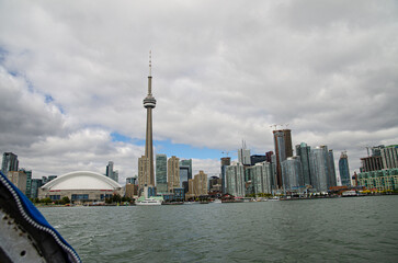 Obraz premium Spectacular view at downtown and CN Tower. Toronto. Ontario, Canada.