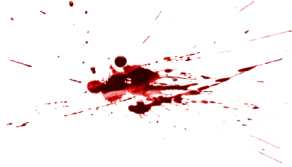 Blood drops cut out