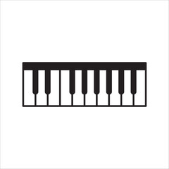Piano vector icon. Piano flat sign design isolated illustration. Piano symbol pictogram. UX UI icon