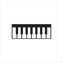 Piano vector icon. Piano flat sign design isolated illustration. Piano symbol pictogram. UX UI icon