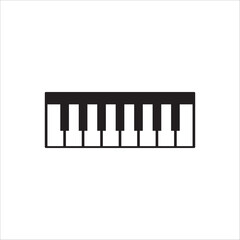 Fototapeta premium Piano vector icon. Piano flat sign design isolated illustration. Piano symbol pictogram. UX UI icon