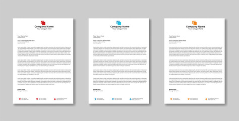 Letterhead Design modern template