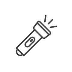 Flashlight vector icon. Flashlight flat sign design. Flashlight symbol pictogram. UX UI icon