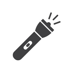 Flashlight vector icon. Flashlight flat sign design. Flashlight symbol pictogram. UX UI icon