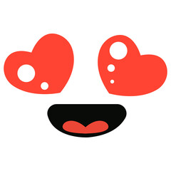 emotional smiley face,eye mood