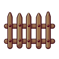 fence isolated on white