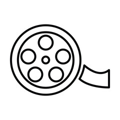 film reel icon, film vector, reel illustration