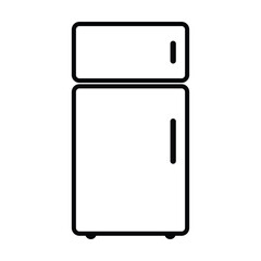 refrigerator icon, fresh vector, freezer illustration