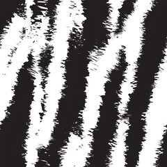 Monochrome Abstract Zebra textured Seamless Pattern