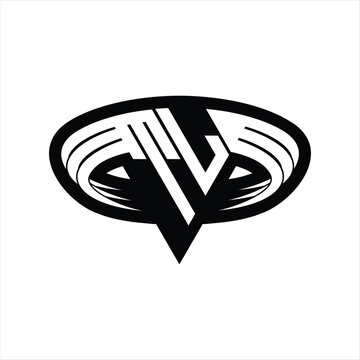 recommend clip art: TL Logo monogram with triangle shape slice isolated outline design template