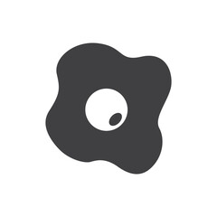 Fried egg icon. Fried egg vector sign design. Egg flat symbol pictogram. UX UI icon