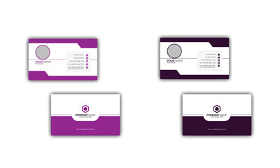 Creative and Clean Business Card Template., Personal visiting card, creative modern name card, Vector ,Set of modern business card print templates.
