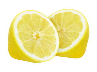 Lemon isolated on transparent background PNG cut out