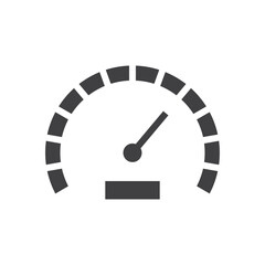 Vector meter icon. Gauge vector icon. Speedometer measurement flat sign design. Speed symbol pictogram. UX UI icon