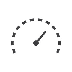 Vector meter icon. Gauge vector icon. Speedometer measurement flat sign design. Speed symbol pictogram. UX UI icon