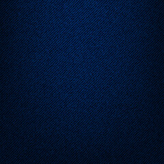 Dark blue denim jeans macro texture. Background for design, print productions, web. Good for wrapping paper, decoration, bags, footwears. Vector illustration.