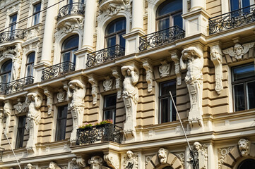 Riga old town city center, Latvia