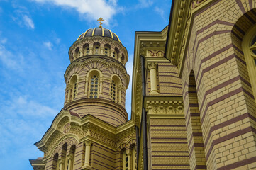 Obraz premium Riga old town city center, Latvia