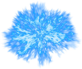 Blue Flames Cut Out Fire Masked