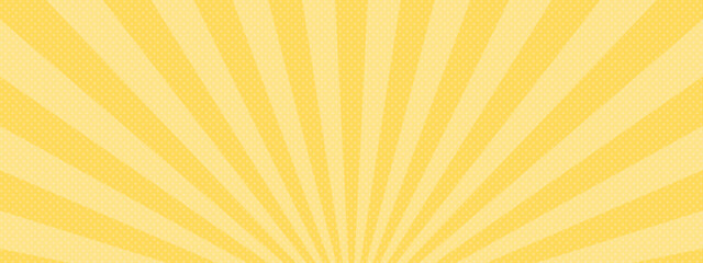 集中線　シンプル　使いやすい　横　横長  ワイド　 
 黄色　金色　オレンジ