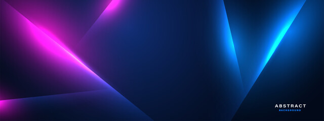 Blue technology background with motion neon light effect.Vector illustration	
 - obrazy, fototapety, plakaty