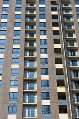 Moscow, Russia - March 20, 2023: modern apartment building