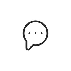 Chat icon, isolated Chat sign icon, vector illustration