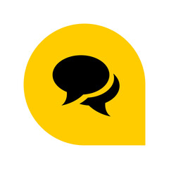 chat message icon, Chat speech bubble, Social media message, Mail icon and email icon