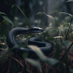 king cobra the world's most dangerous snake in the wild generative ai	
