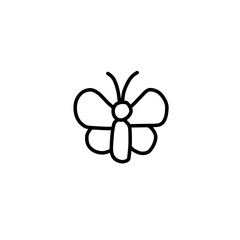 simple insect line icons
