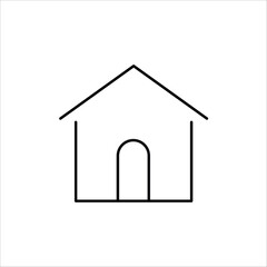 House vector icon. Home flat sign design. House symbol pictogram. Home icon. UX UI icon