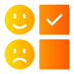 review gradient icon