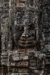 Fototapeta na wymiar Ruins of Bayon Temple in Angkor wat in Siem Reap, Cambodia