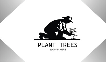 Free vector logo design plant tree icon illustration