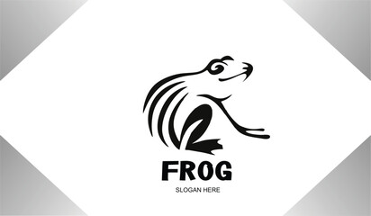 Free vector logo design frog icon illustration