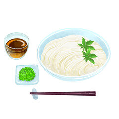 そうめん　日本の夏