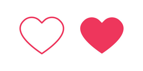 Heart vector icon for graphic design