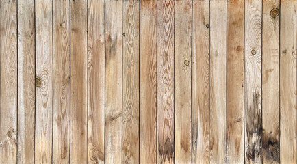 Old pine wood plank or floor board. Wood texture. Template or mock-up