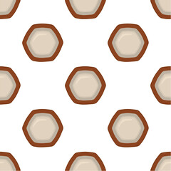 Pattern homemade cookie different taste in pastry biscuit