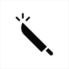 Knife vector icon. Knife flat sign design. Knife symbol pictogram. UX UI icon