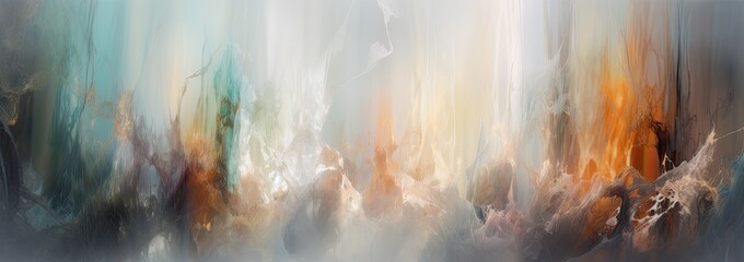 Abstract illustration soft pastel with glowing light and sun rays in light gray, amber, and more. Perfect as a background. Generative AI
