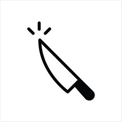 Knife vector icon. Knife flat sign design. Knife symbol pictogram. UX UI icon